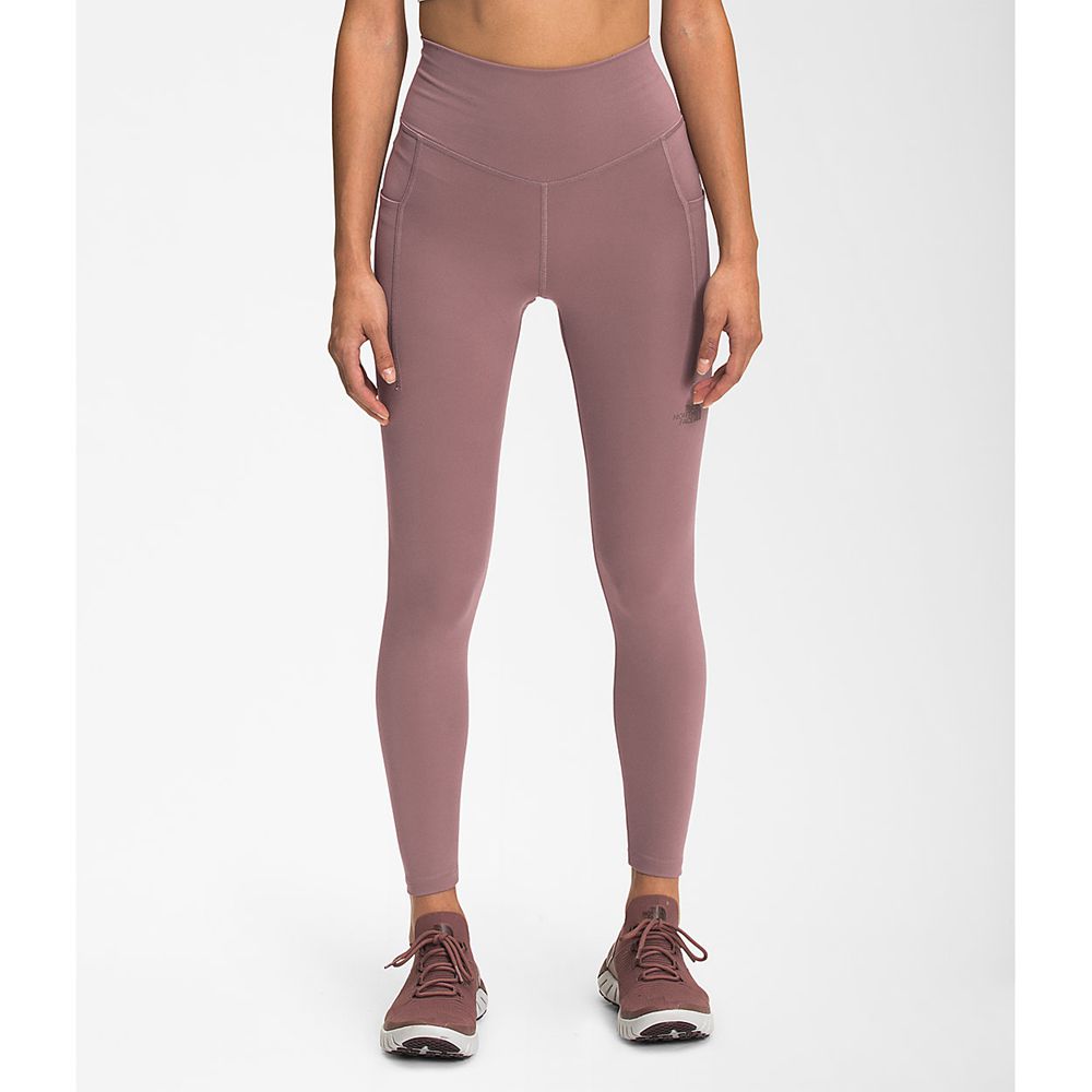 The North Face Leggings Womens Australia - The North Face Motivation High-Rise 7/8 Pocket Light Purp